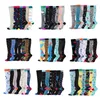 Men's Socks 7 Pairs Compression Stocking Women Knee High Edema Anti Fatigue Diabetes Varicose Veins Summer Running Sports