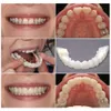 1-5set üst alt geçici uyum sahte dişler kozmetik protez gülümseme kaplamaları yanlış dişler örtü kapağı üst yanlış diş kapağı snap 240412