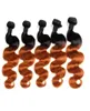 Dhgate kwaliteit Braziliaanse ombre menselijk haarbundels 5pcs 500 g lot onbewerkte maagdelijk haarmateriaal gemaakt van één donor colo6498362