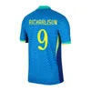2024 Brésil Danilo Mens Soccer Jersey Vini Jr Richarlison L.Paqueta Bremer à la maison à l'extérieur des chemises de football de gardien de but
