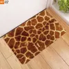 Mattes de bain Anti Slip Mat de salle de bain tapis de tapis de tapis Planchers 3D Imprimé léopard Zebra Toilet non glipt pour pailtre