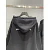 High quality designer clothing Paris alien fluorescent printed mens womens hooded fleece hoodie long top