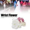 Dekorativa blommor Brudtärna Bridal handledsblomma konstgjorda corsage armband för bröllopsdag dekoration