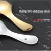 Spoons in acciaio inossidabile manico corto cucchiaio da dessert Household Home Testa rotonda Scoop Scoop El Mini cucchiaino di mensa Accessorio