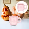 Muggar gåva mugg kvinna keramiska kaffekoppar rosa kittel halloween keramik konstnärlig vatten lagring häxa dis