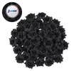 Dekorativa blommor Silk Rose Flower Wedding Artificial Gold Petals Black Fake Head