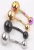 Navelring B08 40st Mix 4 Colors 14g Body Piercing Jewelry Navel Ring Belly Rings8935060
