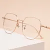 Sonnenbrillen Frames 52mm Mode Brille 11g Leichtes Frauen -Rosa -Brillen Rahmen Myopie Polygon Optik Brille Rezeptlinse