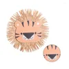 Decoratieve beeldjes 652f Handwovens Cartoon Lions Hangende Decoraties Katoendraad Weven Verdrag Ornament Room Wall voor slaapkamer