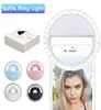 Rechargable LED Selfie Phone Ring Light Portable Adjustable Brightness with Battery Enhancing Pography Efficient for Camera wit3010403