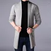 Trench Coats Men's Spring and Automne Fashion Simple Men Thin Thin Corée Version coréenne de la tendance Long Pull Cardigan Mabet