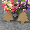 Party Decoration 600st Christmas Deco Paper Cards Gift Tag 7.5x7cm Diy Kraft Tree Shape Hang