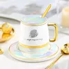 Cups Saucers Nordic White Creative Luxury Kawaii Coffee Cup Royal Turkish Modern Fashion Tea Set Tazas de Cafe Kitchenware