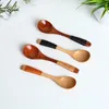 Spoons Wood Spoon Long Handle Ramen Drinking Porridge Household Tableware Round Japanese Style Kitchen Supplies