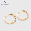 Hoopörhängen xuping smycken ankomst trendig elegant cirkelform guldfärg hoops för kvinnor skolflicka julklappar x000847732