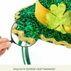 Partyversorgungen Pailletten Green Hat Hair Hoop Shamrock Stirnband Stpatrick Day Accessoires