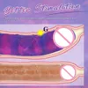 Günbatımı Glow G-spot stimülasyonu için büyük kalkış glans ile gerçekçi yapay penis, silikon büyük yapay penis seksi oyuncak kalın penis