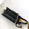 Toppnivå 10A 5DAUPHINE HANDBAG VATTEN RIPPLE LÄDER BLACK BAG Womens Bag designer Bag Retiro Crossbody Bag Mini Bag Hög kvalitet 56141 Purse Mens Bag L Ouis V Ution