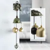 Figurines décoratines Retro Wind Chimes Mur Manuel de suspension Good Luck Classic Fengshi Bells Windchime For Home Porch Garden Door