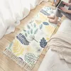 Ковры японские хлопковые тканые не скользящие ковры с длинным бахромой коврик для семейная спальня гостиная балкон без скольжения коврик в помещении