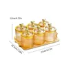 Plates Divided Dried Fruits Tray Transparent Decoration Storage Container Modern Multi Use For Snack Home Dining Room Parties Appetizer