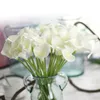 装飾的な花10pcs人工キャラリリーテーブル装飾花瓶のアレンジメント装飾