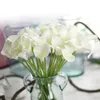 Dekorative Blumen 10pcs Künstliche Calla Lilie Tischdekoration Blumen Vase Arrangement Dekorationen