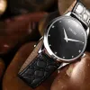 CWP Sinobi Classic Watch Top Top Luxury Leather Strap Men Horloge Cloque simple Genève