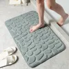 Tappetini da bagno in memory foam cobblestone tappetino in rilievo bagno semplice vento assorbente pavimento non slip