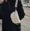 حقائب حقائب الخصر العلامة التجارية أزياء حزمة فاني جلدية وحزمة هاتفية امرأة كروس الصدر سلسلة أنثى حقيبة حزام كيس القابض