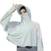 Women's Jackets Sunscreen Jacket For Women Breathable And Anti-UV With UPF50 Long Sleeve Hoodie 2024 Ice Silk