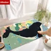 Alfombras de baño aiboduo ballena decoración del hogar femenino no deslizante alfombra de la alfombra acogedora de la sala de estar Floormat 40 cm para el baño familiar baño