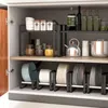 Kitchen Storage Bowls Holder Dish Stand Pot Lid Rack Cabinets Organizer Sink Plate Drain Cutting Board Accessories