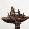 Figurine decorative Resina retrò American American Punk Boat Whale Boat Steampunk Interior Office Home Office Accessori Oggetti Oggetti