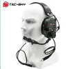 Tillbehör Tacsky Tactical Hunting Dual Communication Silicone Earmuffs TCI Liberator 1 Noise Reduction Pickup Walkie Talkie Headset