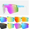 2024 Original Sport Google Tr90 Lunettes de soleil polarisées pour hommes / femmes Eyewear à vent en plein air 100% UV Mirored Lens