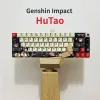 Accessori 123 tasti keycap del profilo ciliegia per ventole d'impatto di Genshin compatibili con il carattere di Hutao che adattava il tappo della chiave meccanica