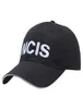 2022 Agente especial NCIS Black Cap para homens Mulheres Bordado Carta Criminal Service Filme Ajuste Baseball Cap78846309376