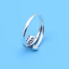 Cluster Rings 925 Sterling Silver Pan Ring Sparkling Arrow Clear CZ för Original Women Wedding Fashion Jewelry