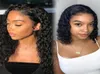 Peluca de onda profunda Peluces para el cabello humano Bob brasileño para mujeres negras HD Full frontal Wave Wave Wid and Wavy Lace Front Wig2990761