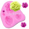 Baking Moulds Kaymiklee M025 Rose Flower Resin Fondant Molds Silicone Mould Chocolate Cake Border Gumpaste Decorating Tools