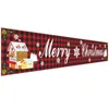 Adesivi per finestre Tronzo Merry Christmas Banner Outdoor Cloth Decoration Happy Year for Home Letter Holiday Party Decorazioni Naviga Navidad#30