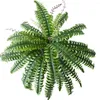 Fiori decorativi 2 pezzi Fernelli artificiali Piante Bush di arbusti resistenti Giardino Outdoor UV Greenery R5v3