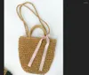 Umhängetaschen Frauen Bag Fashion Strand Retro Stroh Rattan Wicker Handtasche für die handgefertigte Lady Stick Messenger Crossbody #30