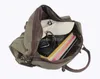Vintage military Canvas Leather men travel bags Carry on Luggage Men Duffel tote large weekend Bag Overnight 240401