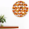 Wall Clocks Pumpkin Thanksgiving Autumn Clock Modern Design Living Room Decoration Mute Watch Home Interior Decor