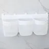 Storage Bags Bath Toy Large Capacity Mesh Design Toys Organizer With 3 Compartments Multifunctional Bag Dishwasher Safe