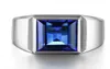 Victoria Wieck Men Men Fashion Jewelry Solitaire 10ct Blue Sapphire 925 Серебряное серебро смоделировать бриллиантовое обручальное кольцо кольцо GIF5247579