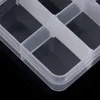 Storage Bottles Clear Compartments Plastic False Tips Box