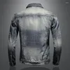 Men's Jackets 2024 Jacket Fashionable Casual Lapel Denim Retro Trendy Slim-Fit Motorcycle Cycling Suit Clothing